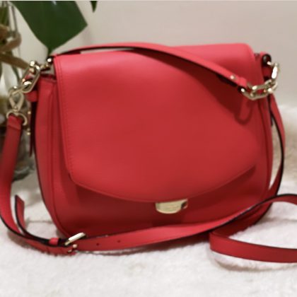 Kate Spade Pebbled Leather Crossbody Bag  mini top handle satchel